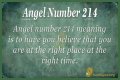 
ANGEL NUMBER 214
